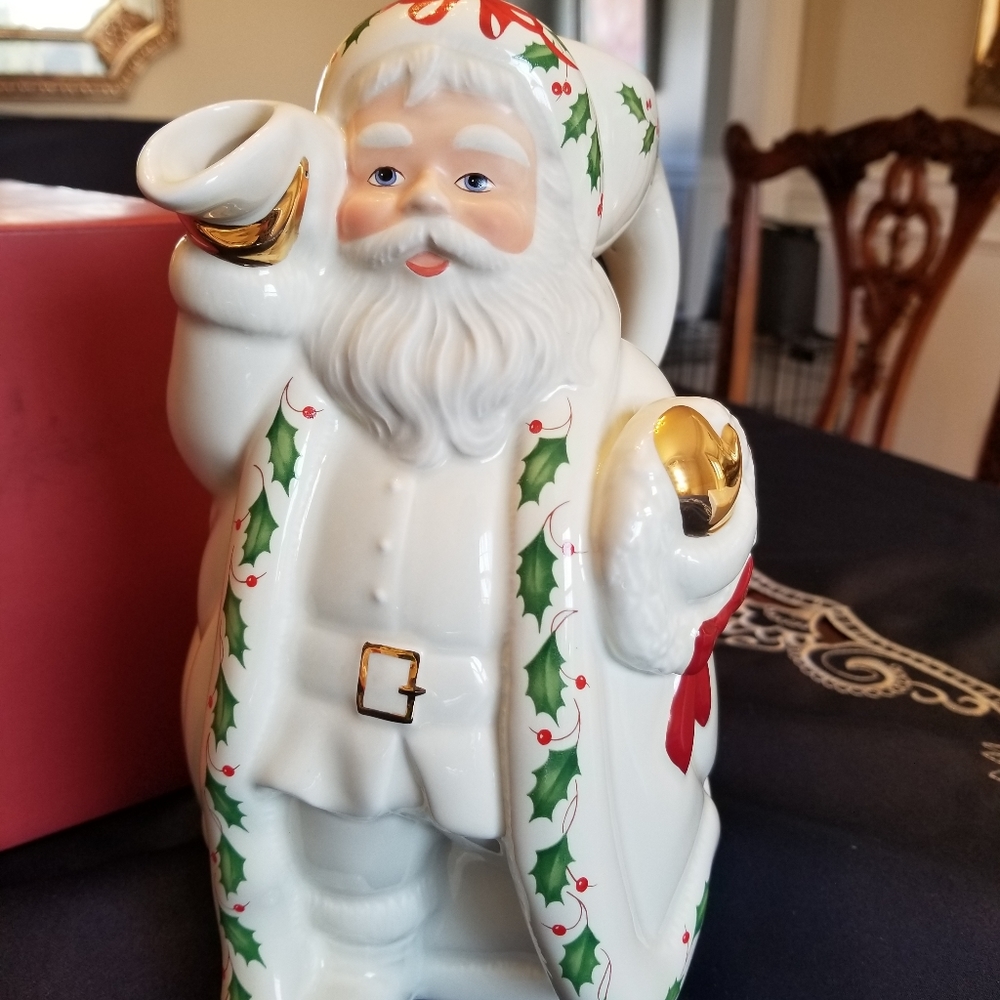 Lenox  Holiday Santa Pitcher